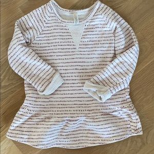 Childhoods Clothing peplum sweatshirt